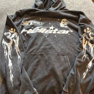 Gray Graphic Sweatshirt Hoodie